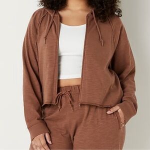 Pink VS Summer Lounge lightweight Cotton Zip-Up Hoodie size XS